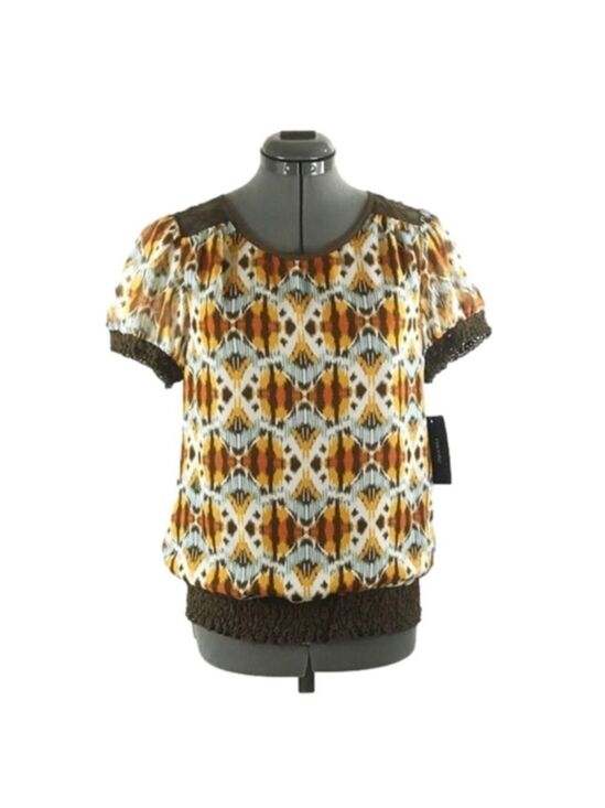 Nicole by Nicole Miller Tops - NICOLE by NICOLE MILLER Sun abstract print blouse. Size S, NWT!